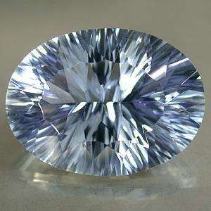 QUARTZ - LAVENDER OVAL CONCAVE CUT - 15.505cts