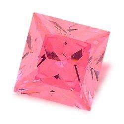 CUBIC ZIRCONIUM - PINK ICE PRINCESS FACET - 5.78cts