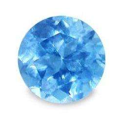 CUBIC ZIRCONIUM - SWISS BLUE ROUND FACET DIAMOND CUT - 3.30cts