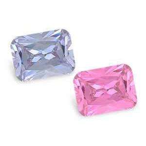 CUBIC ZIRCONIUM - COLOUR CHANGE OCTAGON PRINCESS CUT - 2.77cts