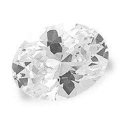 CUBIC ZIRCONIUM - AAA DIAMOND WHITE OVAL FACET - 2.15cts
