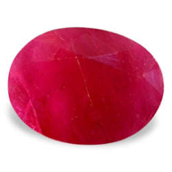 RUBY (NATURAL BURMA) - NICE RED OVAL FACET - 1.195cts