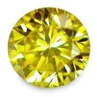 DIAMOND - NATURAL YELLOW ROUND BRILLIANT CUT - 0.03cts