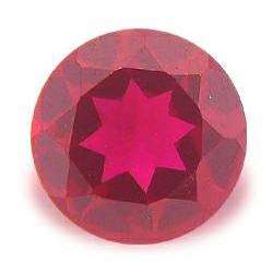 RUBY - RICH CARMINE RED ROUND FACET - 2.47cts