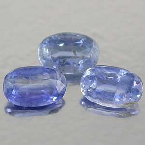 KYANITE - CORNFLOWER BLUE OVAL FACET - 0.695cts