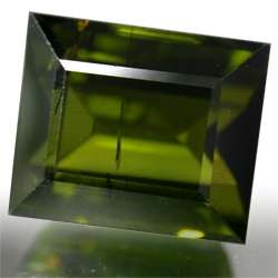 TOURMALINE - FOREST GREEN BAGUETTE FACET - 6.535cts