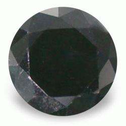 0.275cts NATURAL DIAMOND - JET BLACK ROUND BRILLIANT FACET