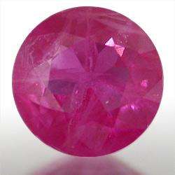 RUBY (NATURAL BURMA) - RICH RED ROUND FACET - 0.376cts