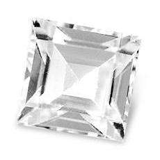 TOPAZ - TOP WHITE SQUARE FACET - 0.19cts