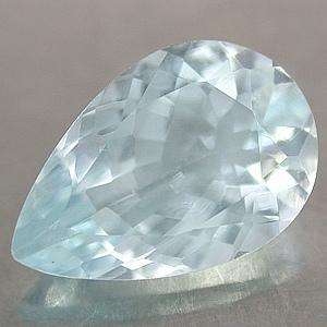 AQUAMARINE - AQUA BLUE PEAR FACET - 2.38cts