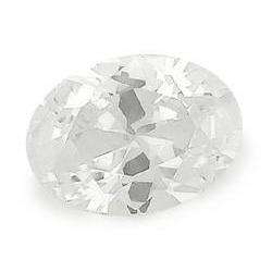 CUBIC ZIRCONIUM - AAA DIAMOND WHITE OVAL FACET - 2.82cts