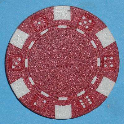 POKER CHIPS - LOOSE - RED AND WHITE