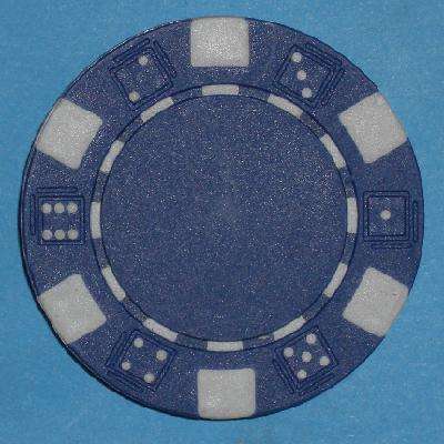 POKER CHIPS - LOOSE - BLUE AND WHITE