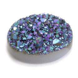 DRUZY TITANIUM - MYSTIC RAINBOW OVAL SHAPE - 3.26cts
