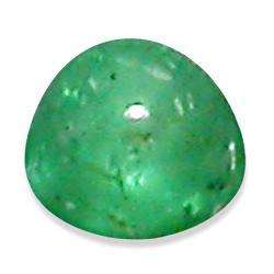 EMERALD (NATURAL AFRICA) - RICH GREEN ROUND CABOCHON - 0.11cts