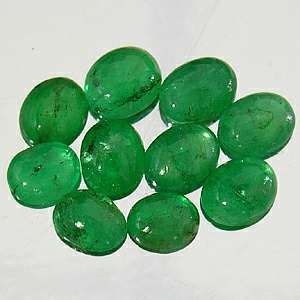 EMERALD (NATURAL BRAZIL) - RICH GREEN OVAL CABOCHON - 0.37cts