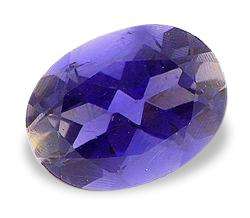IOLITE (WATER SAPPHIRE) - BLUE VIOLET OVAL FACET - 1.20cts