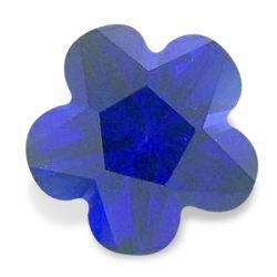 SAPPHIRE - CORNFLOWER BLUE FLOWER FACET - 3.47cts