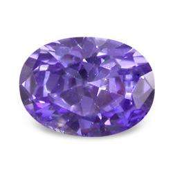 TANZANITE SIMULANT - BLUE VIOLET OVAL FACET - 2.03cts