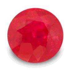 RUBY (NATURAL MADAGASCAR) - DEEP RED ROUND FACET - 0.19cts