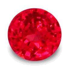 RUBY (NATURAL BURMA) - PIGEON BLOOD RED ROUND FACET - 0.24cts