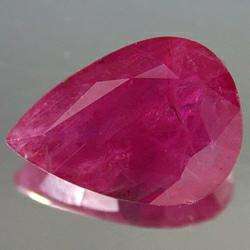 RUBY (NATURAL MADAGASCAR) - BLOOD RED PEAR FACET - 3.61cts