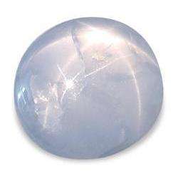 NATURAL STAR SAPPHIRE - BLUE OVAL CABOCHON 6 RAY - 2.66cts