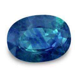 SAPPHIRE (NATURAL AUSTRALIA) - DEEP BLUE GREEN OVAL FACET - 0.74cts