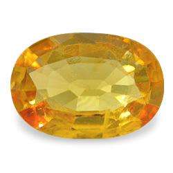 SAPPHIRE (NATURAL CEYLON) - YELLOW GOLD OVAL FACET - 0.52cts
