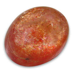 SUNSTONE - ORANGE OVAL CABOCHON - 2.06cts