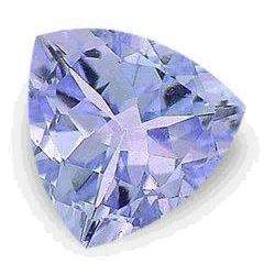 TANZANITE - PERIWINKLE BLUE PURPLE TRILLIANT FACET - 0.18cts