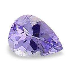 TANZANITE - LIGHT PURPLE BLUE PEAR FACET - 0.14cts