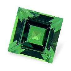 TSAVORITE - EMERALD GREEN SQUARE FACET - 0.27cts