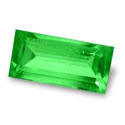 TSAVORITE - EMERALD GREEN BAGUETTE FACET - 0.135cts