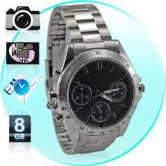 Spy Camera Watch - All-Metal Watch With 8GB Memory