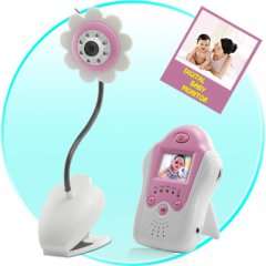 Baby Monitor (Night Vision, AV OUT, Flower Design)