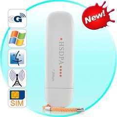 HSDPA USB Modem - 3.5G Wireless Internet for Laptops (Win/Mac