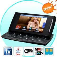 Genova Plus Quadband Dual SIM WiFi Cell Phone with Keyboard