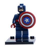 Lego -compatible Minifigure - Captain America