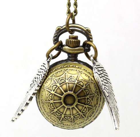 Harry Potter - Golden Snitch Pocket Watch With Necklace Chain