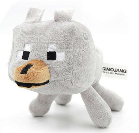 Minecraft Game 22cm Wolf Plush Toy