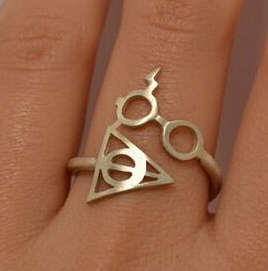 Harry Potter Adjustable Ring - Deathly Hollows Symbol