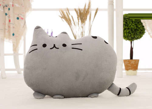40x30cm Stuffed Plush Pusheen Cat - Grey