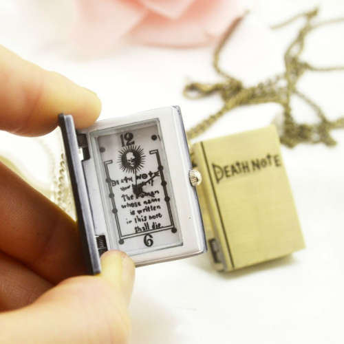 Death note Pocket Watch With Necklace Chain