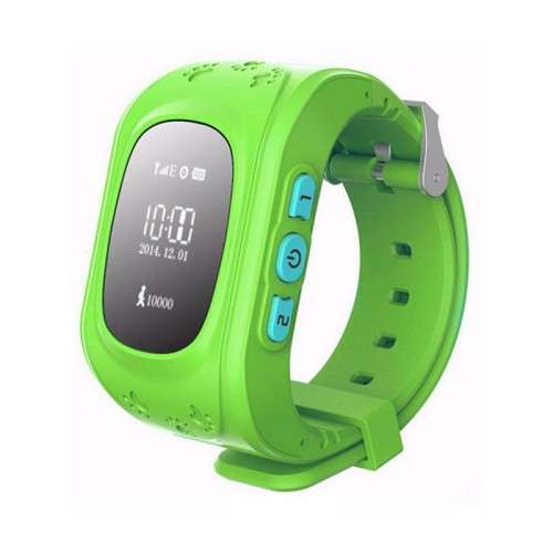 GPS Tracker Watch For Kids - SOS Emergency watch with LED Screen - Black