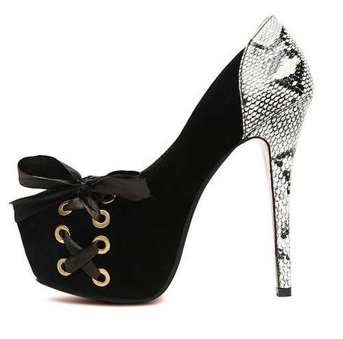 Red bottom Women's High Heels - Black