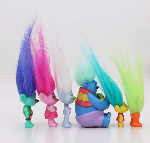 Trolls set of 6 PVC figures 5-7cm