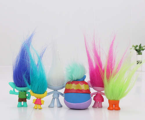 Trolls set of 6 PVC figures 5-7cm