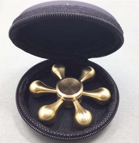 Metal Fidget Spinner and Pouch