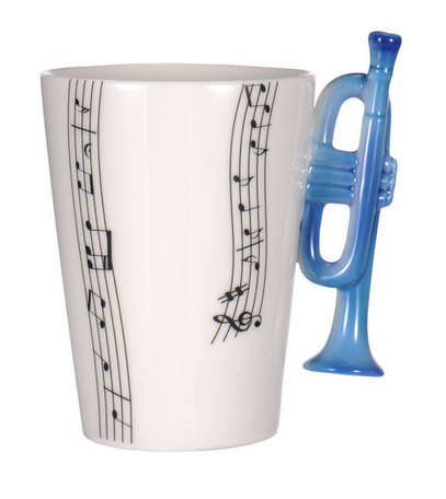 Ceramic Cup Music Note Guitar Instrument Coffee Tea Mug - Please select any cup per order